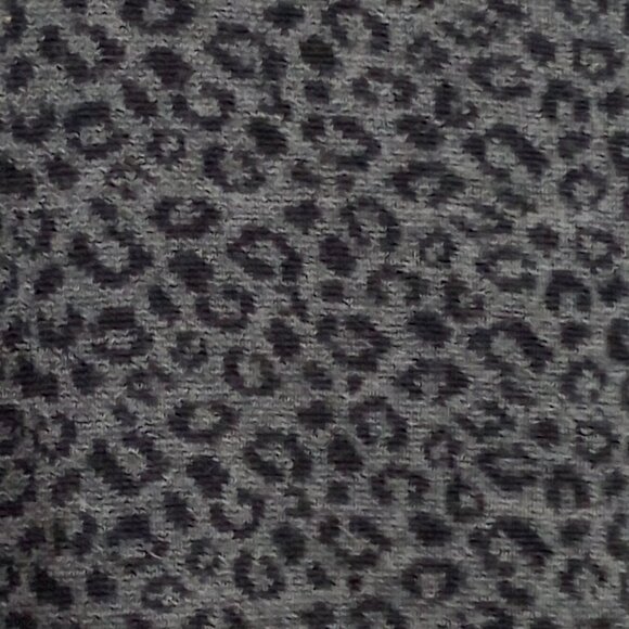 Nordstrom Wool Blend Black & Grey Leopard Pattern Knit Top - Picture 8 of 8